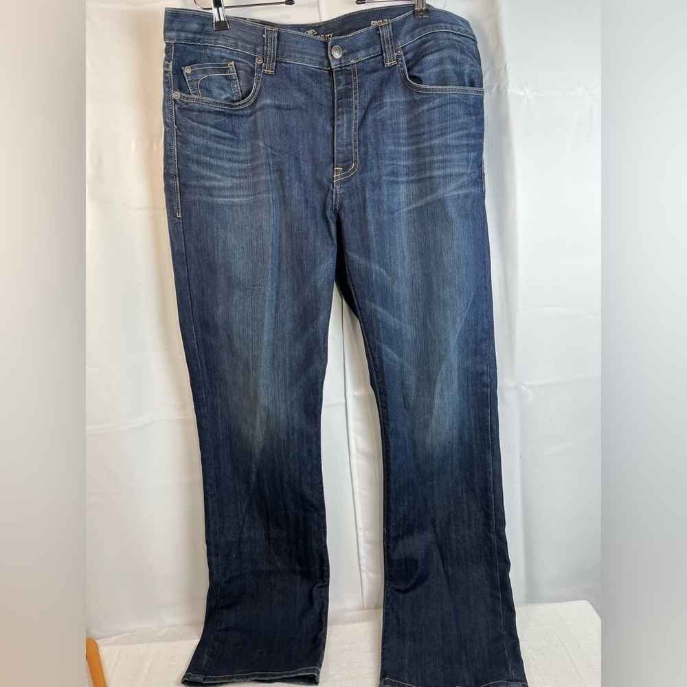 Fidelity 50-11 Dark Wash Straight Leg Mens Jeans Size 38/34 Blue